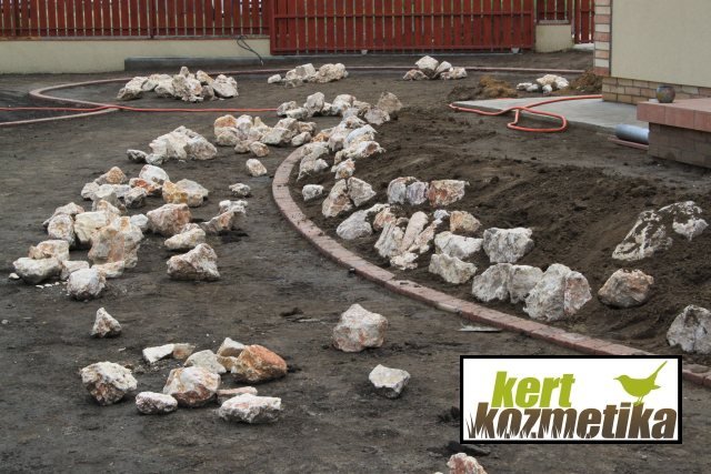 Sziklakert kialakítása Ecseren – rézsű stabilizálása