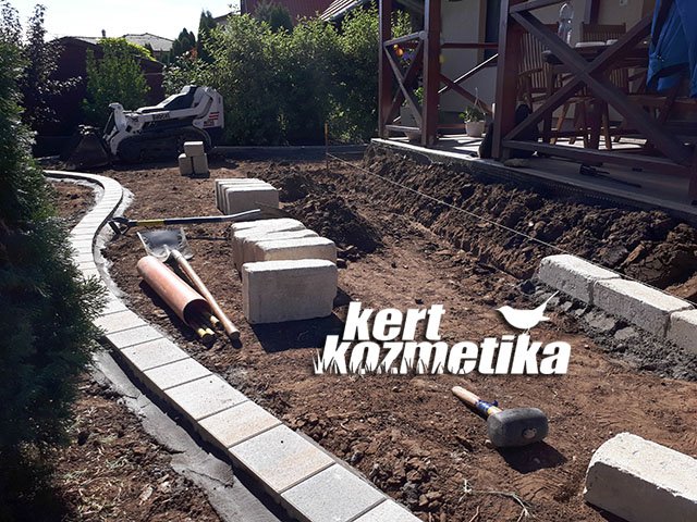 Szegélyek betonozása – Kistarcsa