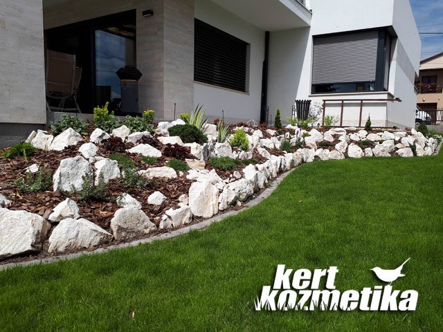 Kertépítés Sashalmon – sziklakert, szegélyek, gyep