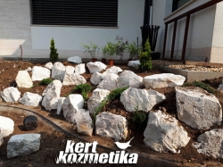 Sziklakert építés fehér mészkővel (24)