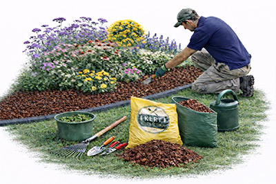 Kertkozmetika növényágyások gondozása